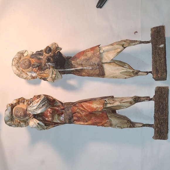 Paper Machete Statue Bundle of 2 Unique Pieces - Picture 1 of 12
